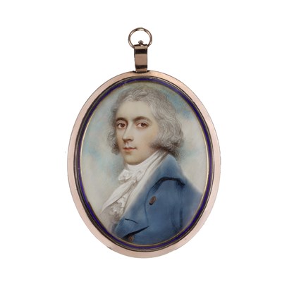 Lot 386 - A PORTRAIT MINIATURE OF A GENTLEMAN BY ANDREW PLIMER (1763-1837), CIRCA 1795