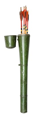 Lot 608 - THIRTY-FIVE TOLEWARE QUIVERS, LATE 18TH/19TH CENTURY