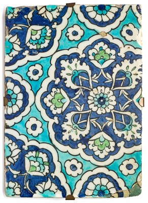 Lot 116 - A DAMASCUS TILE, OTTOMAN SYRIA, CIRCA 1570-90