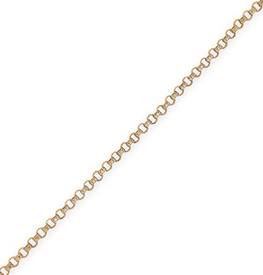 Lot 373 - GOLD AND DIAMOND NECKLACE, 1960s