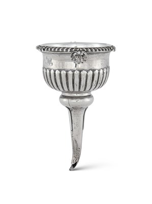 Lot 252 - A GEORGE III SILVER WINE FUNNEL, EMES & BARNARD, LONDON, 1813