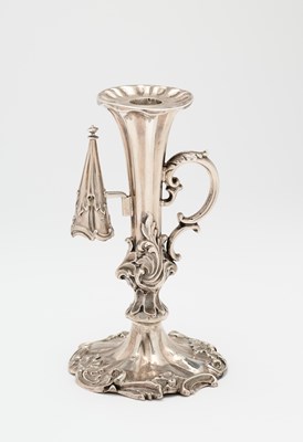 Lot 142 - A VICTORIAN SILVER TAPERSTICK, HENRY WILKINSON & CO., SHEFFIELD, 1845