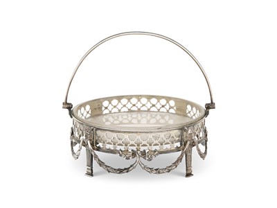 Lot 235 - A VICTORIAN SILVER SWEETMEAT BASKET, GOLDSMITHS & SILVERSMITHS CO., LONDON, 1898