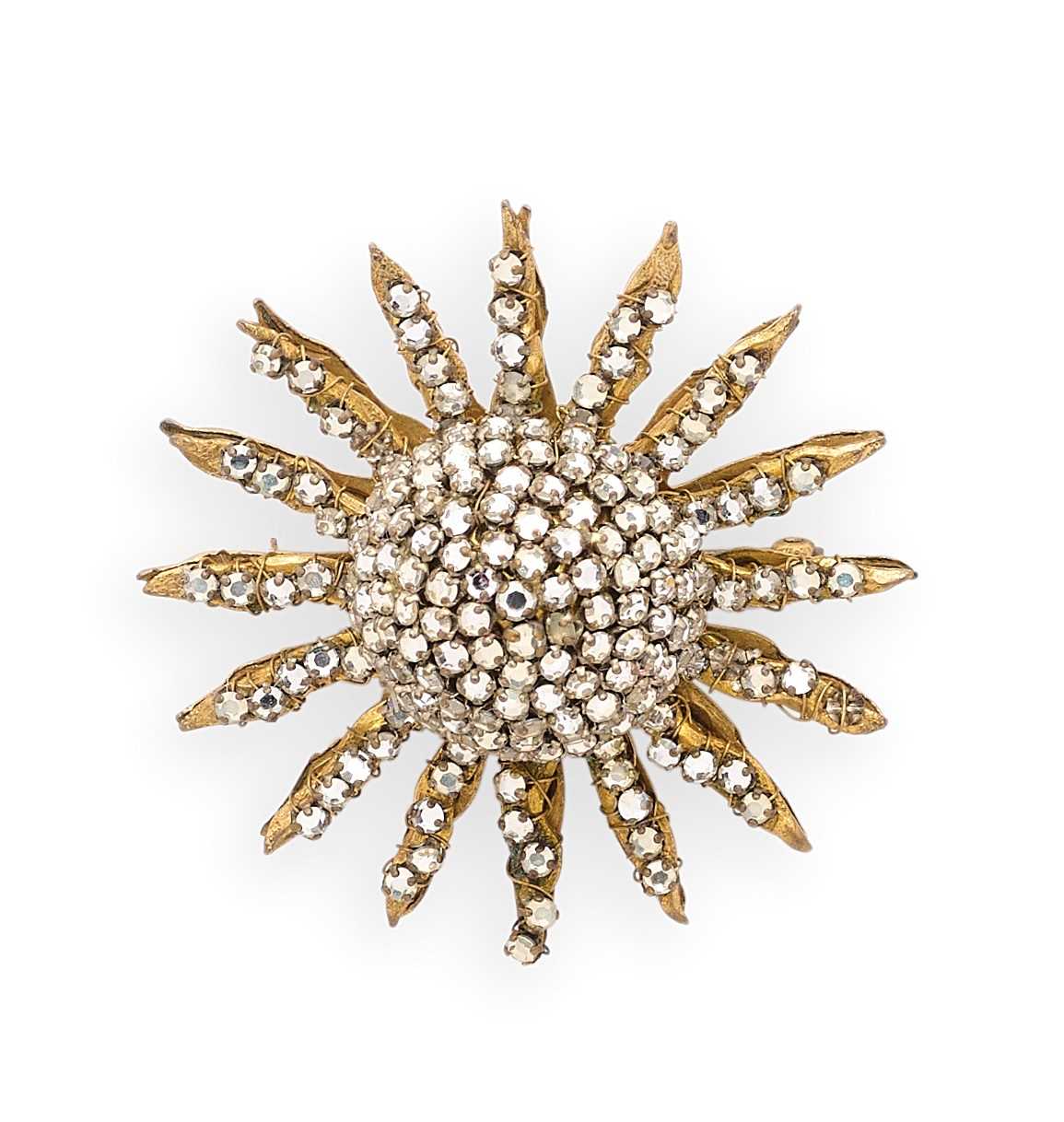 Lot 387 - MIRIAM HASKELL: PASTE BROOCH, 1950s