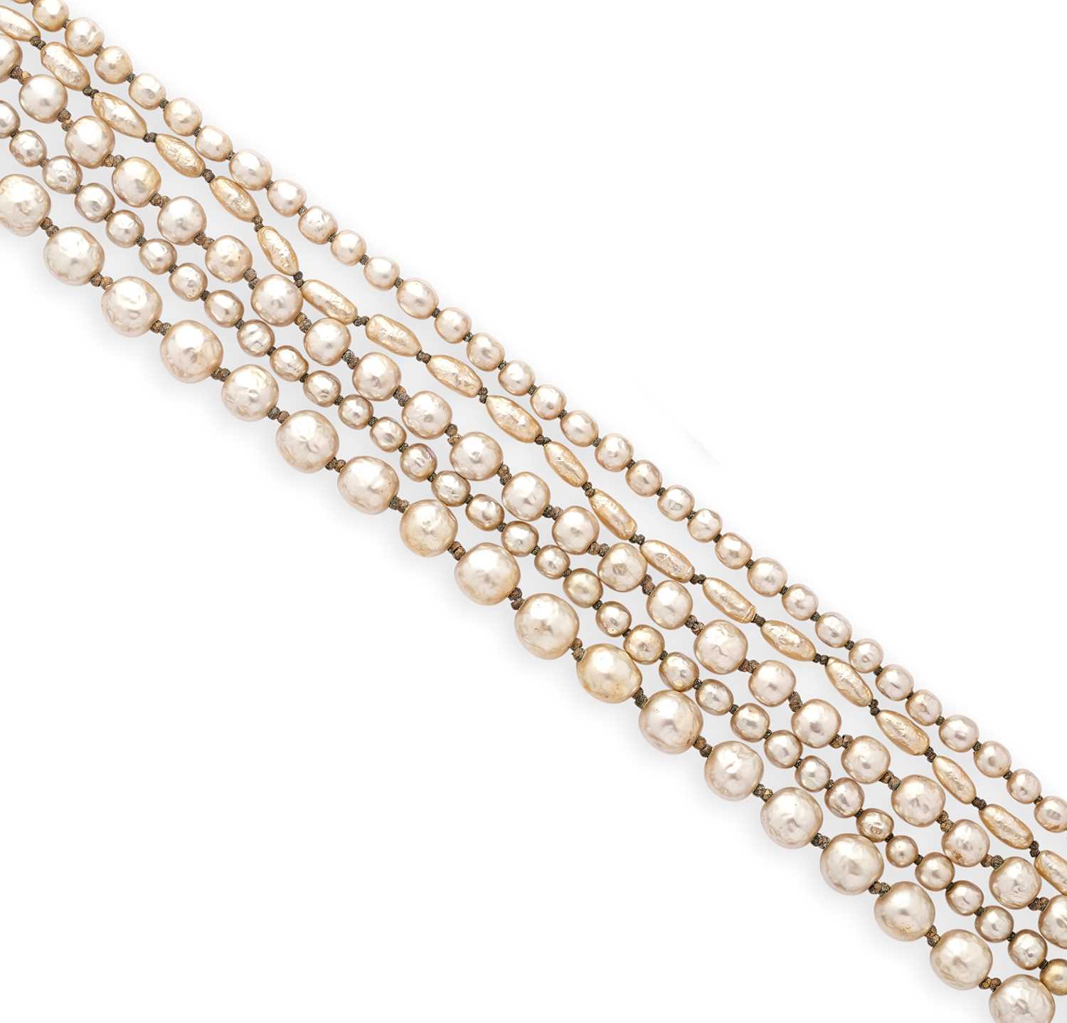 Lot 391 - MIRIAM HASKELL: IMITATION PEARL NECKLACE, 1950s