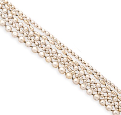 Lot 391 - MIRIAM HASKELL: IMITATION PEARL NECKLACE, 1950s