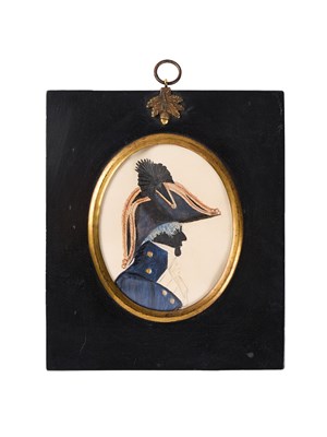 Lot 406 - A SILHOUETTE OF SIR JOHN SMYTH, BART., COMMANDER OF THE ROYAL NAVY (1782-1838), BY JOHN BUNCOMBE (ACTIVE 1790-1820), CIRCA 1810