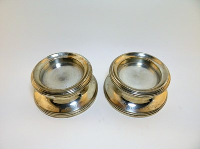 Lot 386 - A PAIR OF SILVER CANDLE STANDS