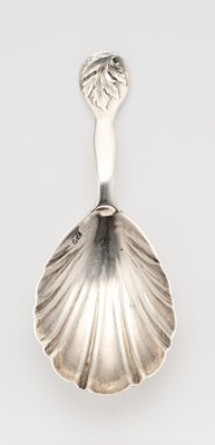 Lot 75 - A VICTORIAN PROVINCIAL SILVER CADDY SPOON, HENRY ELLIS & SON, EXETER, 1852