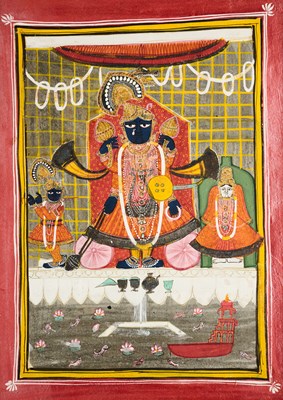 Lot 267 - A SRINATHJI PAINTING, NATHDWARA, CIRCA 1900