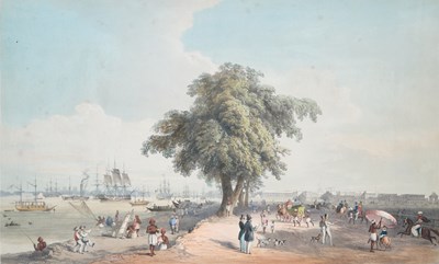 Lot 52 - 'TOWN AND PORT OF CALCUTTA', LONDON, 1848, AFTER CHARLES D'OYLY (BRITISH 1781-1845)