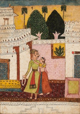 Lot 43 - A PAGE FROM A DISPERSED RAGAMALA SERIES, MARWAR, RAJASTHAN, FIRST QUARTER 18TH CENTURY