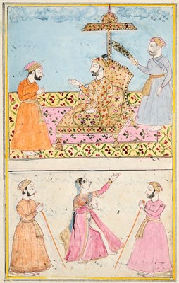 Lot 269 - TWO MUGHAL STYLE MINIATURES, INDIA