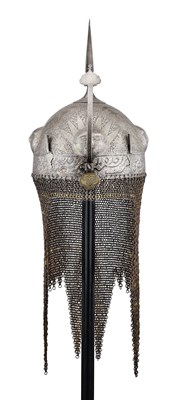 Lot 26 - A PERSIAN KULAH KHUD, QAJAR, 19TH CENTURY