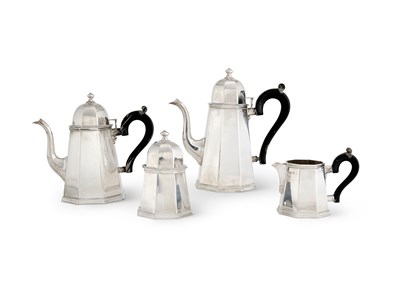 Lot 161 - AN ITALIAN FOUR-PIECE TEA AND COFFEE SET, VAVASSORI & PIROVANO, MILAN, CIRCA 1970