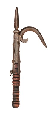 Lot 566 - AN INDIAN ANKUS (ELEPHANT GOAD), 17TH/18TH CENTURY, PROBABLY DECCANI