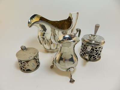 Lot 416 - TWO VICTORIAN SILVER MUSTARD POTS