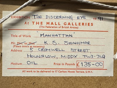 Lot 59 - K.S. SHINMAR (20TH CENTURY)