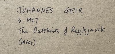 Lot 78 - JOHANNES GEIR JONSSON (ICELANDIC 1927-2003)