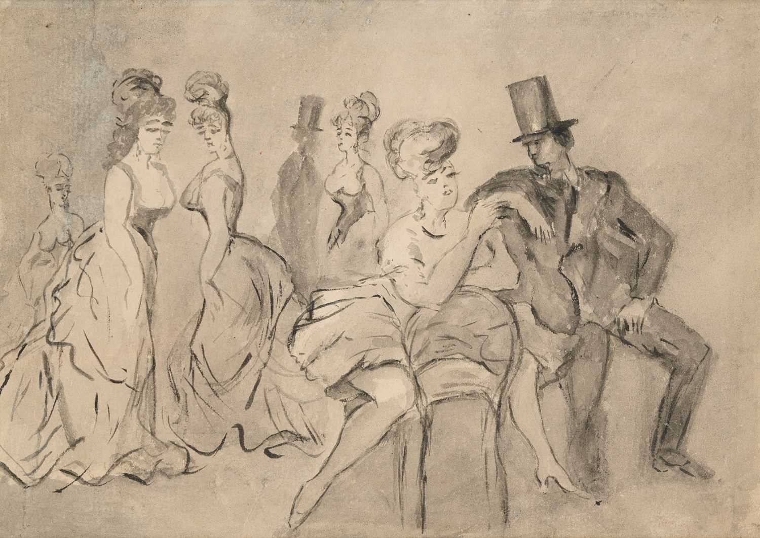 Lot 409 - ATTRIBUTED TO CONSTANTIN GUYS (FRENCH 1805-1892)