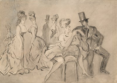 Lot 409 - ATTRIBUTED TO CONSTANTIN GUYS (FRENCH 1805-1892)