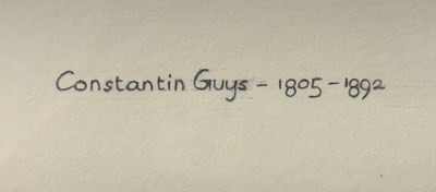 Lot 409 - ATTRIBUTED TO CONSTANTIN GUYS (FRENCH 1805-1892)