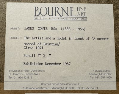 Lot 13 - JAMES COWIE (SCOTTISH 1886-1956)