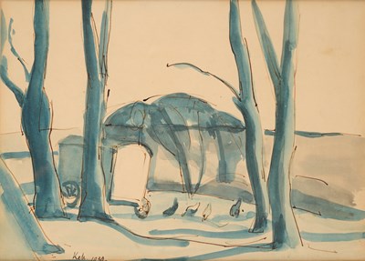 Lot 448 - FOLLOWER OF JOHN NASH (BRITISH 1893-1977)