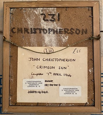 Lot 76 - JOHN CHRISTOPHERSON (BRITISH 1921-1996)