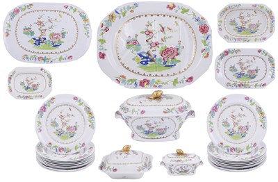 Lot 518 - A SPODE STONE CHINA PART DINNER SERVICE, 1820s