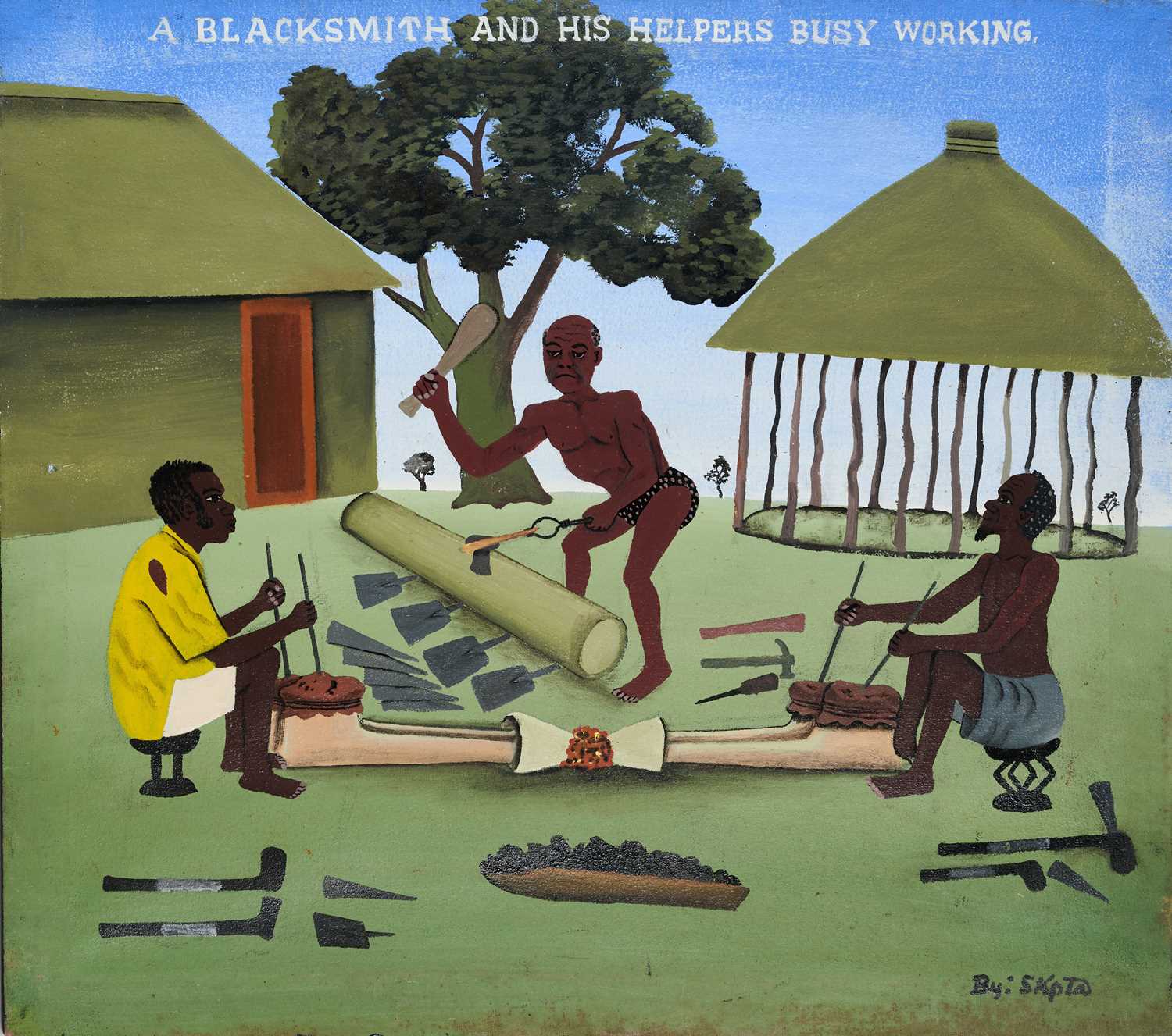 Lot 52 - STEPHEN KAPPATA (ZAMBIAN B.1936)