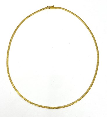 Lot 372 - FANCY LINK NECKLACE