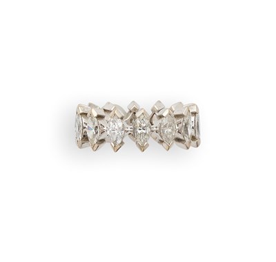 Lot 444 - DIAMOND ETERNITY RING