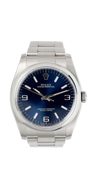 Lot 318 - ROLEX, OYSTER PERPETUAL, REF.116000: GENTLEMAN'S STAINLESS STEEL BRACELET WATCH, CIRCA 2015