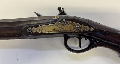 Lot 27 - A VERY RARE 36 BORE FLINTLOCK SPORTING RIFLE BY TWIGG, LONDON, CIRCA 1776-80
