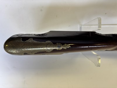 Lot 27 - A VERY RARE 36 BORE FLINTLOCK SPORTING RIFLE BY TWIGG, LONDON, CIRCA 1776-80