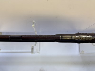 Lot 27 - A VERY RARE 36 BORE FLINTLOCK SPORTING RIFLE BY TWIGG, LONDON, CIRCA 1776-80
