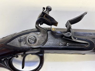 Lot 27 - A VERY RARE 36 BORE FLINTLOCK SPORTING RIFLE BY TWIGG, LONDON, CIRCA 1776-80