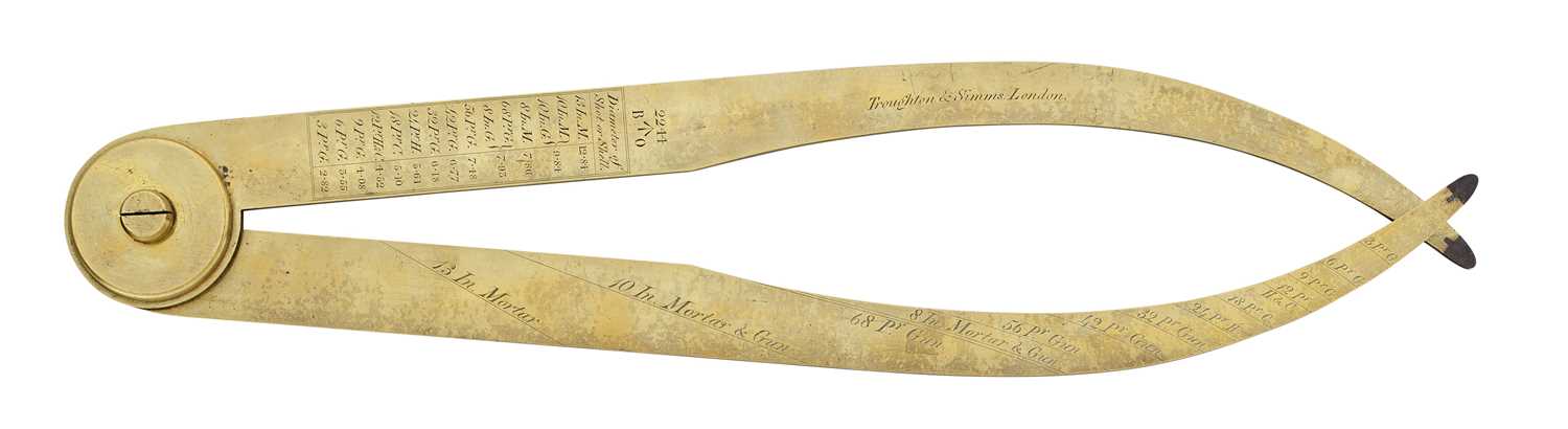 Lot 10 - A RARE LARGE GUNNER’S CALIPER BY TROUGHTON & SIMMS, LONDON, MID-19TH CENTURY
