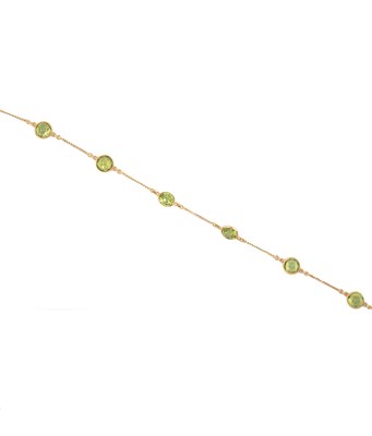 Lot 478 - PERIDOT NECKLACE