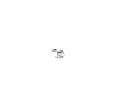 Lot 483 - TWO DIAMOND ASYMMETRIC RINGS