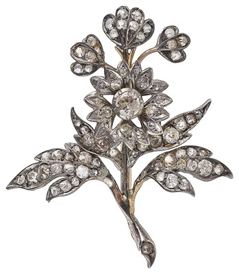 Lot 486 - DIAMOND BROOCH