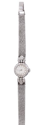 Lot 487 - LADY'S DIAMOND WATCH