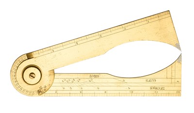 Lot 11 - A GUNNER’S FOLDING CALIPER, 18TH CENTURY