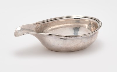 Lot 257 - A GEORGE III SILVER PAP BOAT, MAKER'S MARK ONLY I.S, LATE 18TH CENTURY