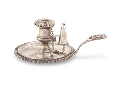 Lot 249 - A GEORGE IV SILVER TAPER CHAMBERSTICK, MATTHEW BOULTON & PLATE CO., BIRMINGHAM, 1820