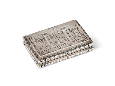 Lot 290 - A VICTORIAN SILVER 'CASTLE TOP' VINAIGRETTE, GERVASE WHEELER, BIRMINGHAM, 1840