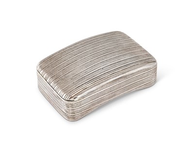 Lot 284 - A GEORGE III SILVER SNUFF BOX, JOSEPH ASH, LONDON, 1808