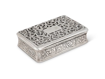 Lot 286 - A GEORGE IV SILVER SNUFF BOX, THOMAS SHAW, BIRMINGHAM, 1826