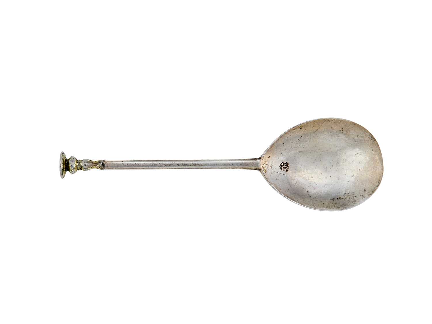 Lot 194 - A PROVINCIAL SILVER SEAL TOP SPOON, MAKER'S MARK RI ONLY, CIRCA 1630